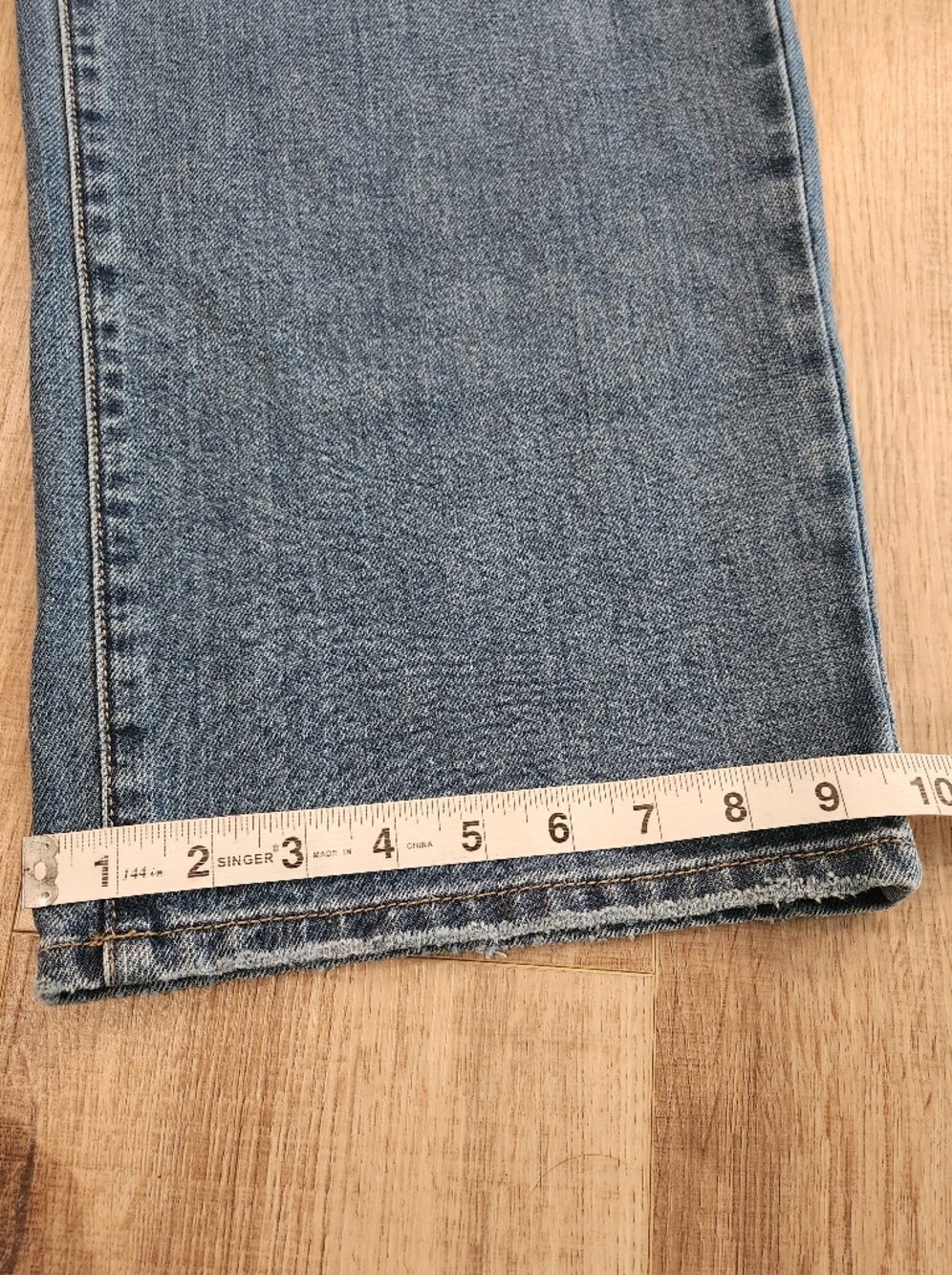 Seven7 Loose Straight Jeans Womens Size 16 Blue Medium Wash Denim Stretch - Picture 12 of 12